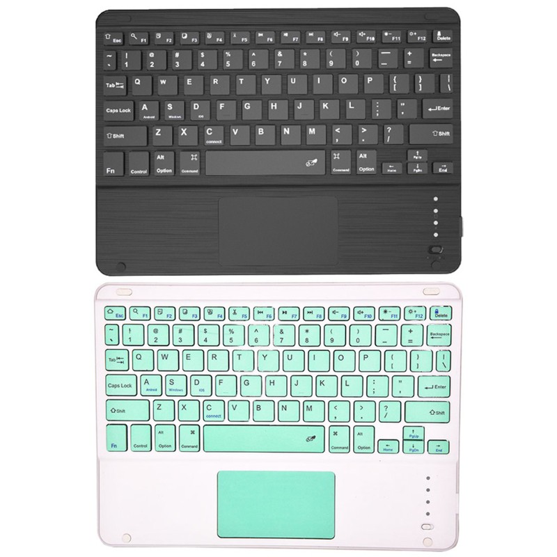 QUU Wireless Bluetooth Keyboard with Touchpad USB Rechargeable Built-in Multi-Touch