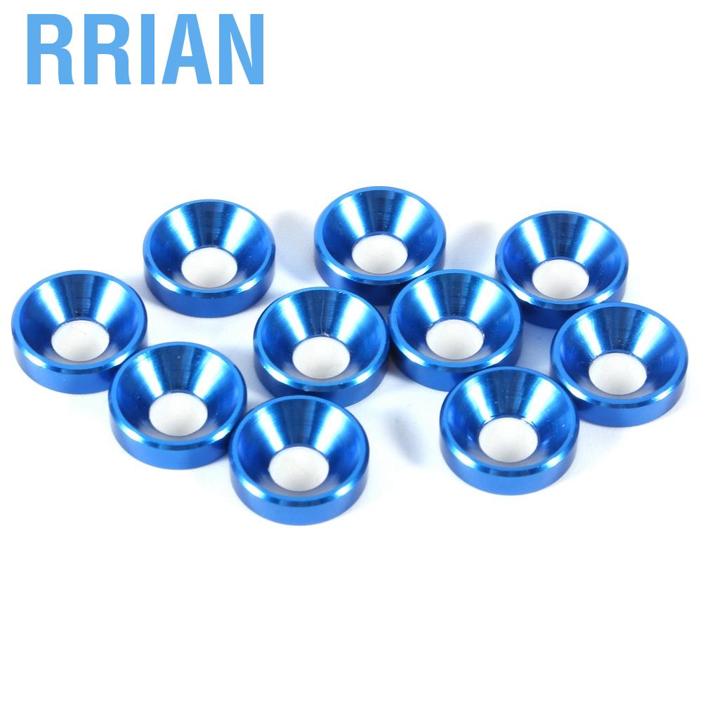 Set 10 Vòng Đệm Đầu M3 M4 M5 Bằng Hợp Kim Nhôm Nhiều Màu Sắc