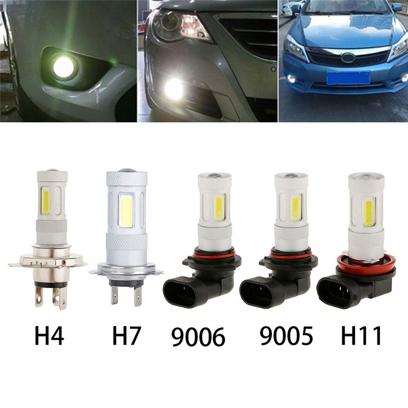 Đèn pha LED chống sương mù H4 H7 H11 9006 9005 80W COB chuyên dụng dành cho ô tô