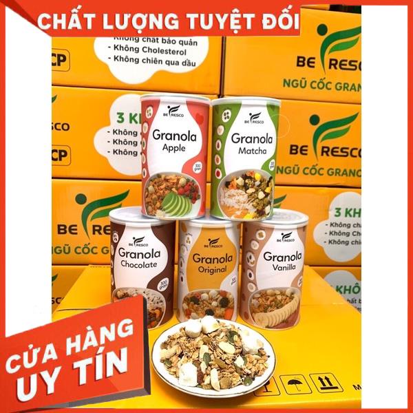 Ngũ Cốc Sữa Chua Ăn Kiêng Giảm Cân Granola Befresco (300GR). Granola không đường, hạt mix yến mạch, sữa chua hoa quả