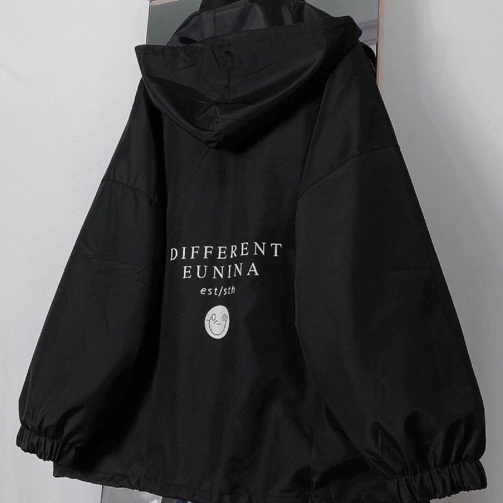 Áo khoác dù Jacket Nam Nữ - UNISEX - nón/mũ tháo rời - ulzzang - form rộng Hàn Quốc - GIN STORE