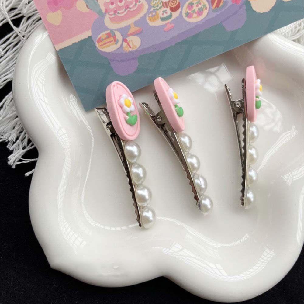 Kẹp Tóc Hoa Tulip Màu Hồng Thời Trang Hàn Quốc Cho Nữ