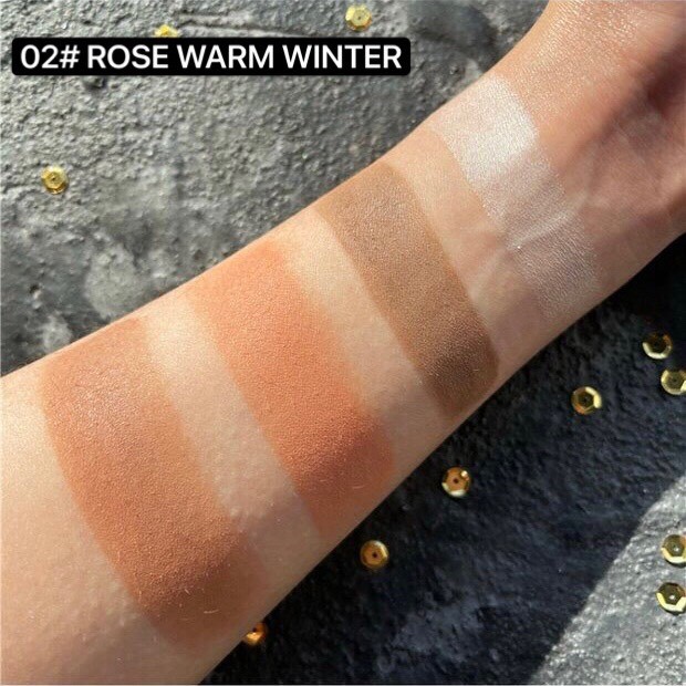 Bảng tạo khối 4 ô màu MAFFICK kèm highlight phấn má mỏng mịn tự nhiên Rose Covenat MAFI26 | BigBuy360 - bigbuy360.vn