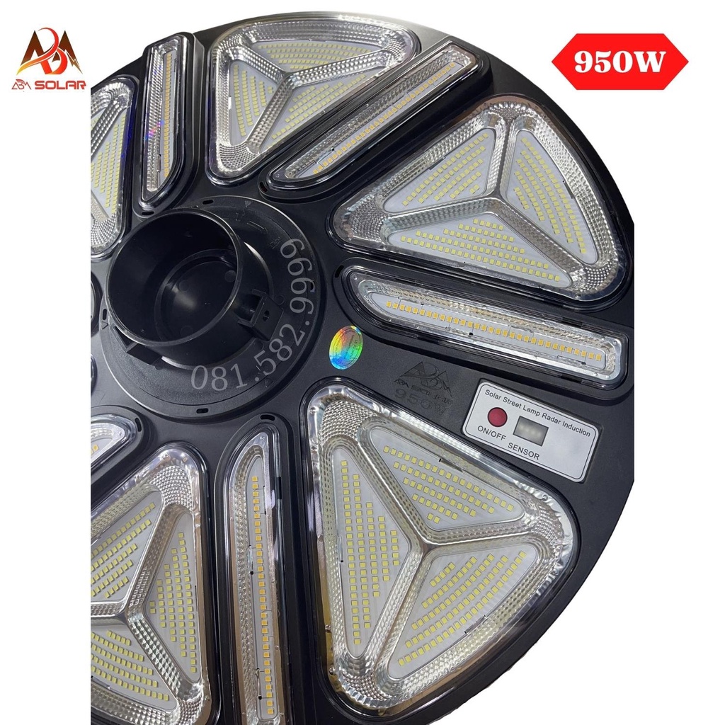 [950W] Đèn Năng Lượng Mặt Trời UFO,  Chiếu Sáng Sân Vườn, Đường Phố, Tỏa Sáng 360 độ, Công Suất 950W - ABM SOLAR