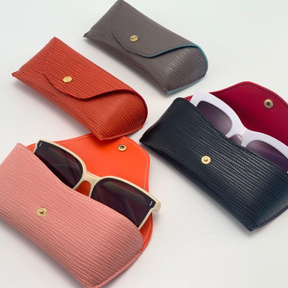 Túi Đựng Mắt Kính Màu Trơn Đơn Giản Mềm Mại Phong Cách Retro