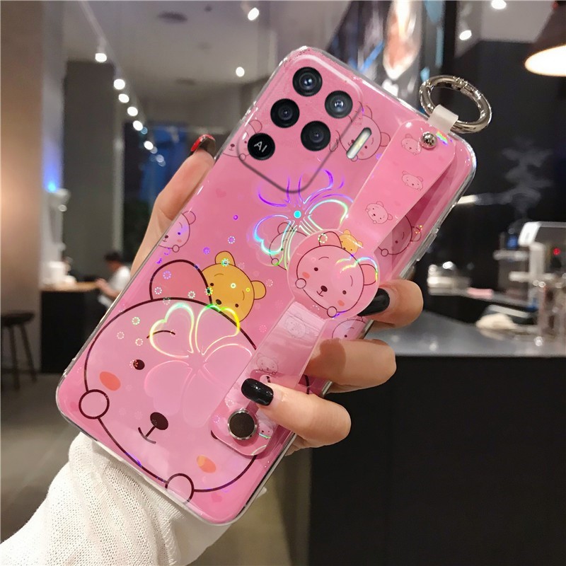 Ốp Điện Thoại Silicon Hình Gấu Nhiều Màu Cho oppo reno6 z 5g / reno5 f / reno 5 pro / reno 4 pro 4g reno4 reno5 reno 6 6z 5f