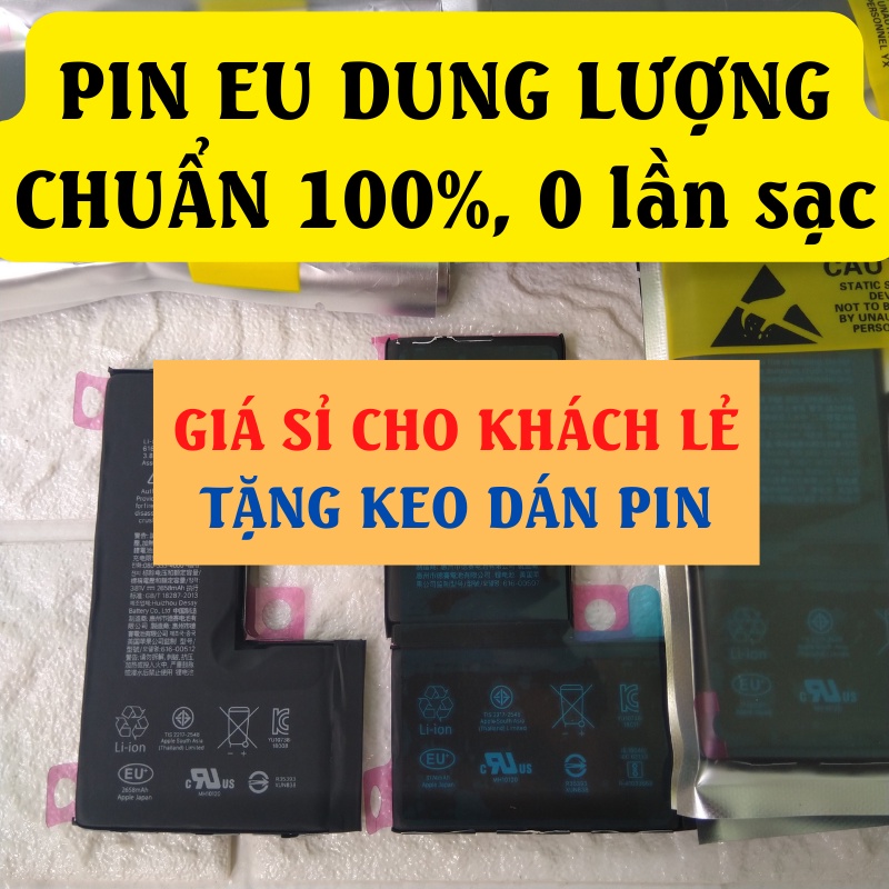 Pin EU xuất châu Âu cho IP 4 / 4s / 5 / 5S / 5C / SE / 6 / 6S/ 6 plus / 6s plus / 7 / 7 plus / 8 / 8 plus/X