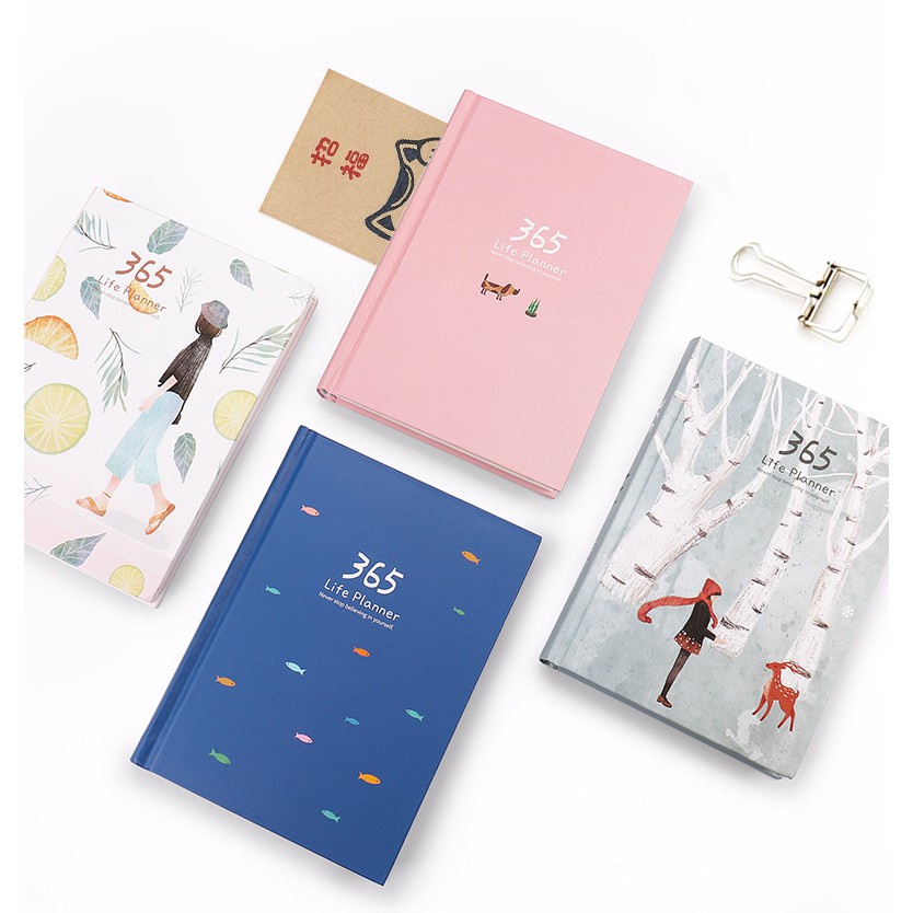 Sổ Kế Hoạch Nhật Ký 365 Ngày Life Planner - Cam Chanh