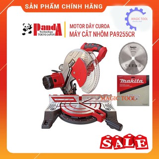 Máy cắt nhôm panda pa9255cr, motor dây curoa, công suất 1750w, lưỡi 255mm, máy cắt góc đa năng