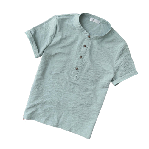 Áo Đũi Nam Cổ Tàu Cộc Tay Đẹp Loại 1 hot 2021 AD99 | BigBuy360 - bigbuy360.vn