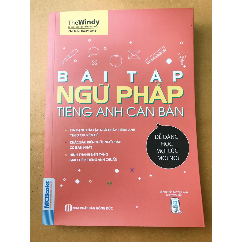 Cuốn sách Bài Tập Ngữ Pháp Tiếng Anh Căn Bản tái bản 2020