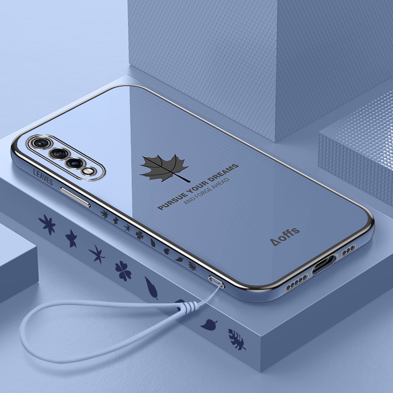 Ốp Điện Thoại Mềm Họa Tiết Lá Phong 2 Trong 1 Cho VIVO S1