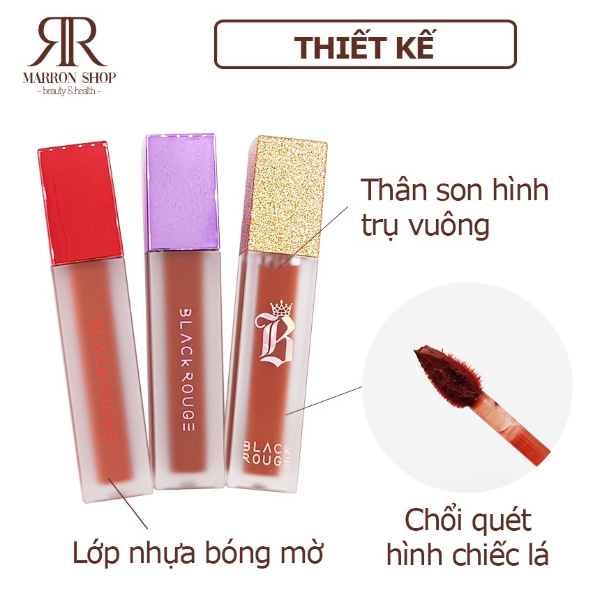 Son kem lì - Son Black Rouge Air Fit Velvet Tint (A06/A12/A37/A38/A43/A44) - Le Marron Shop