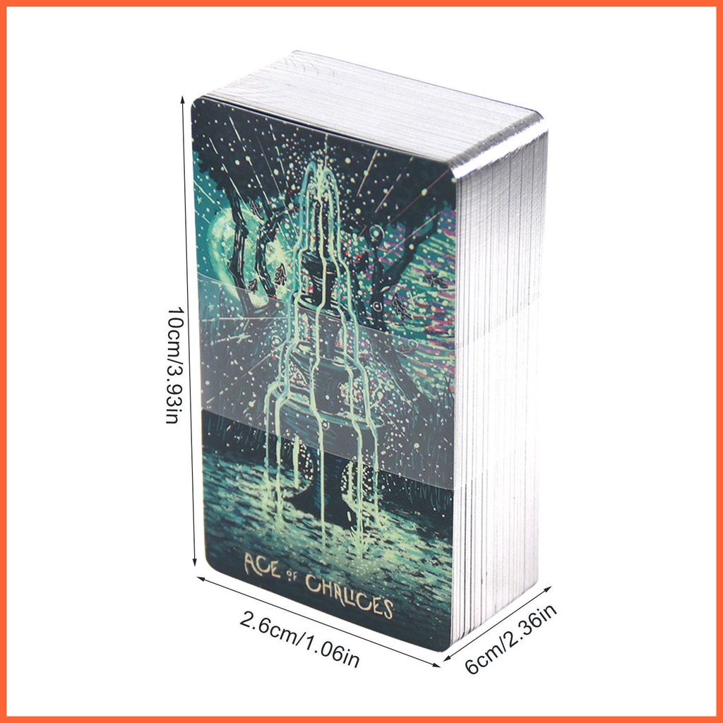 Bộ 78 Thẻ Bài tarot prisma Bằng Bạc