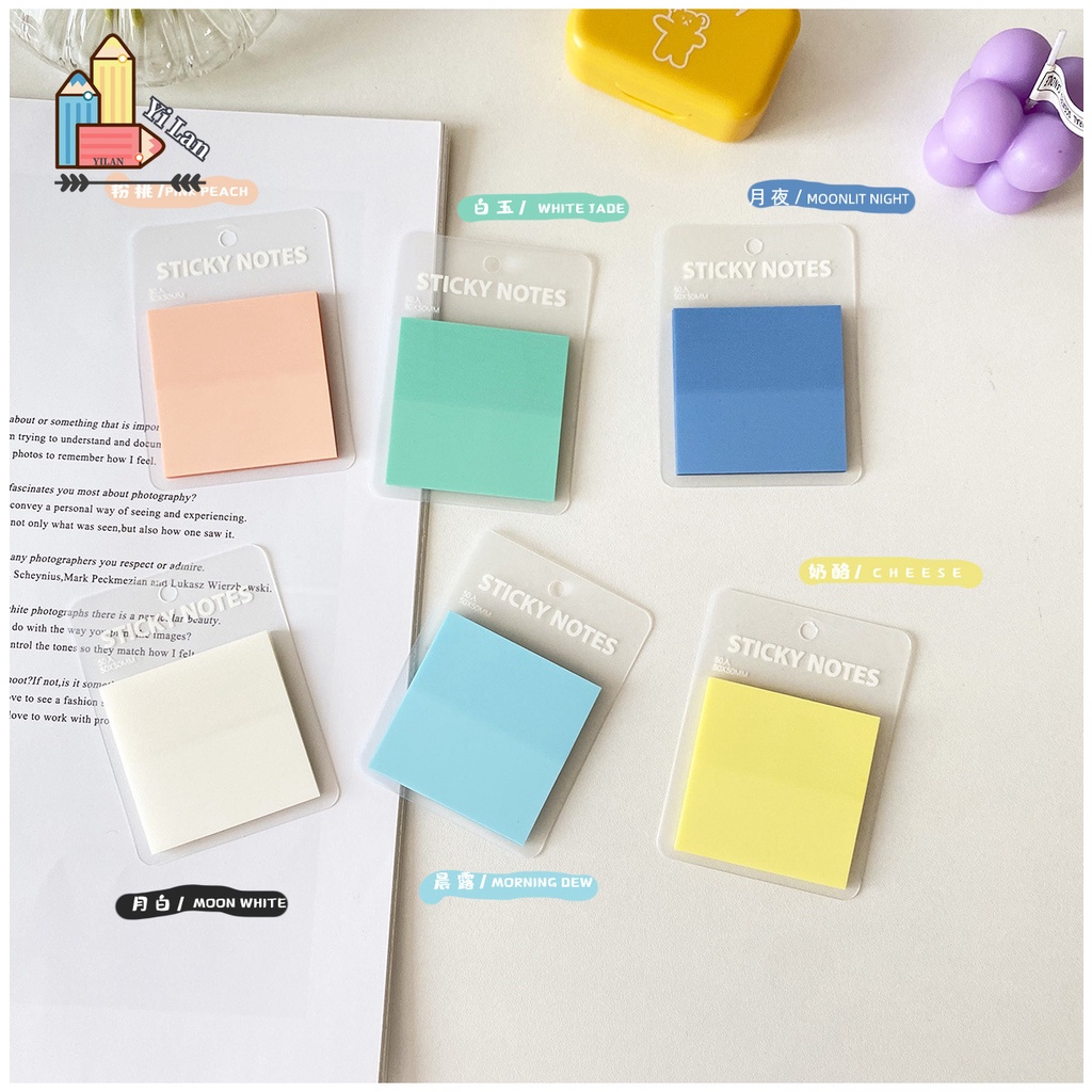 50 Tờ Giấy Ghi Chú Trong Suốt Chống Thấm Nước