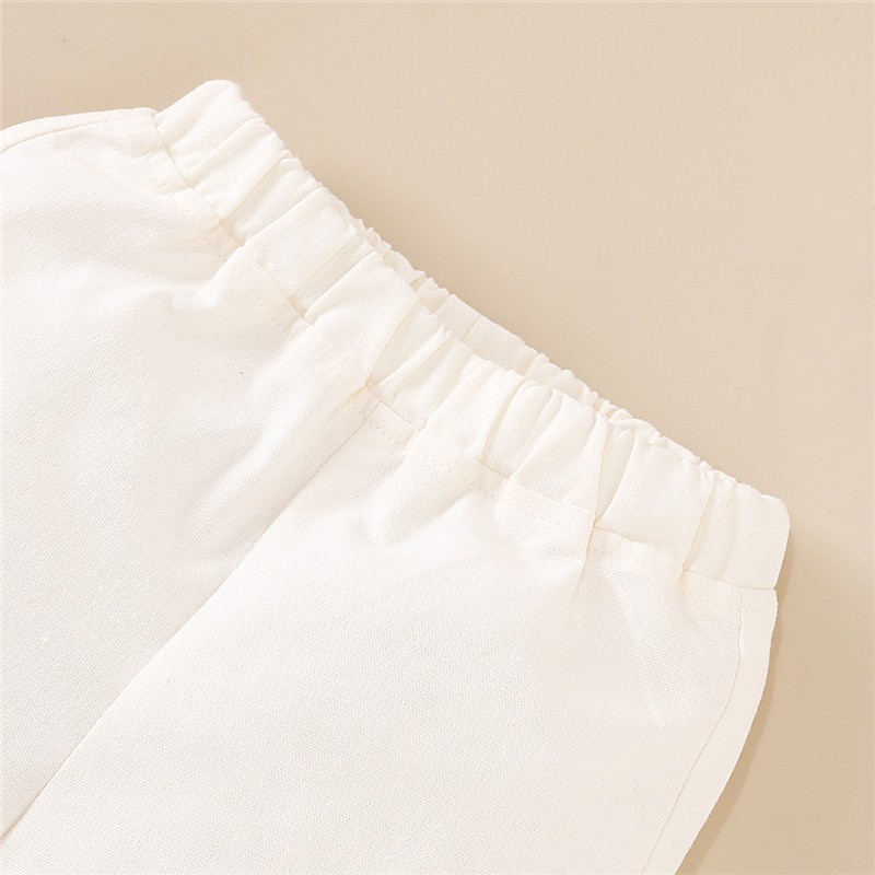 Mikrdoo Bộ gồm áo tay ngắn họa tiết ca rô và quần short thời trang cho bé gái