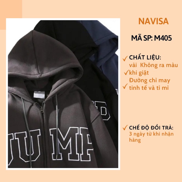 Áo khoác nỉ nữ hoodie form rộng cute hàn quốc NAVISA M405 | BigBuy360 - bigbuy360.vn