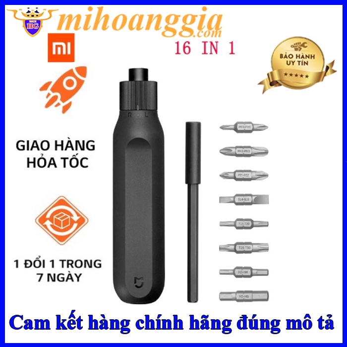 Hoả tốc | Bộ tua vít đa năng Xiaomi 16 in 1 MJJLLSD002QW | đầu vặn bằng thép nam châm không rỉ | MIHOANGGIA