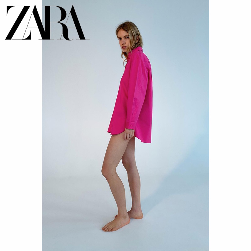 Áo Sơ Mi Dáng Rộng Phong Cách Thời Trang Đường Phố Hiệu ZARA