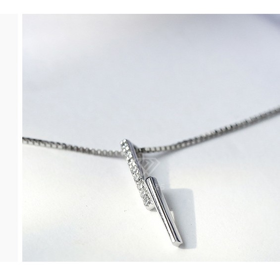 Dây chuyền bạc 925 đính đá nhân tạo hàng hộp sang trọng Bella925 - X004