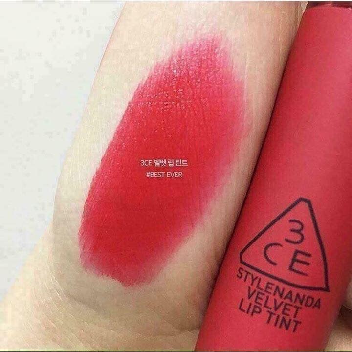 Son kem 3CE Velvet Lip Tint Best Ever đỏ thuần