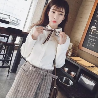 [Order] Sơ mi 2 cổ buộc nơ cực xinh