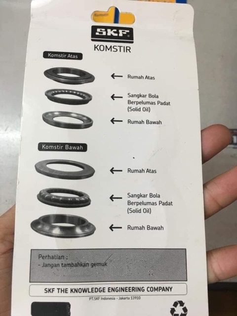 Bộ Bi Chén cổ SKF cho các dòng xe Yamha, honda chính hãng