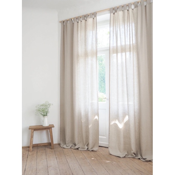 Rèm Cửa Vải Linen Decor Kiểu Nhật Vintage