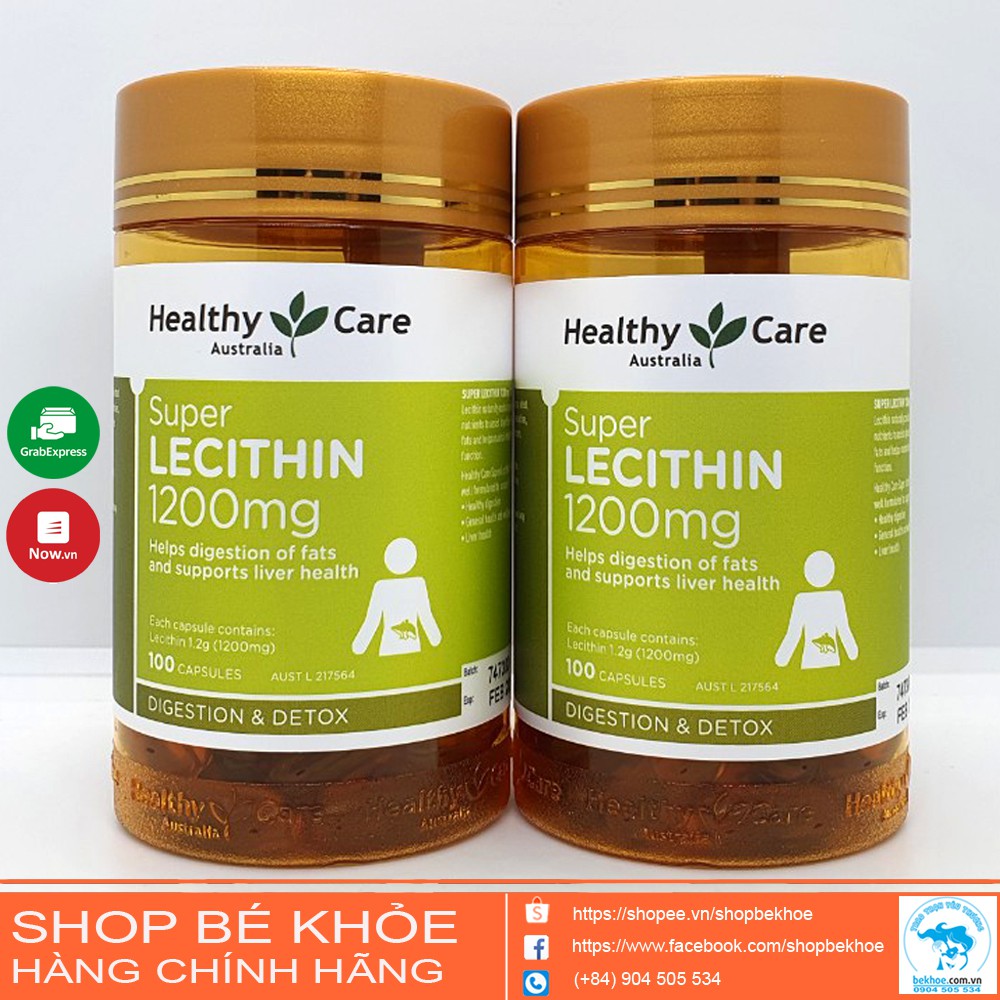 [Mã SKAMSALE8 giảm 10% đơn 200K] Mầm đậu nành Super Lecithin 1200mg  - Tinh chất mầm đậu nành Heathy care Super Lecithin