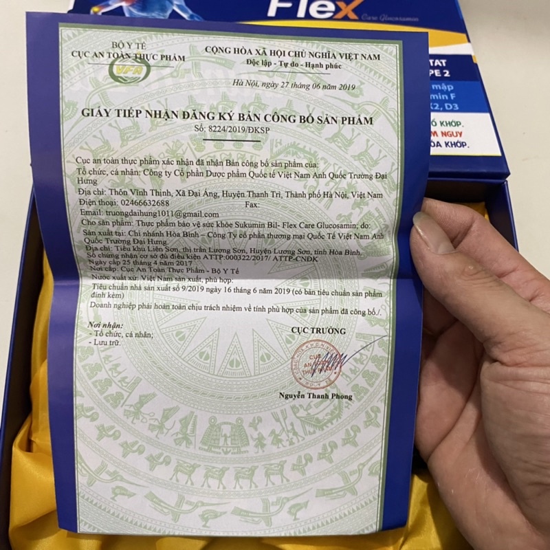Viên uống xương khớp extra gold - Sukumin Bil Flex Care GLUCOSAMIN 1500 giúp giảm bổ sung chất nhờn cho khớp