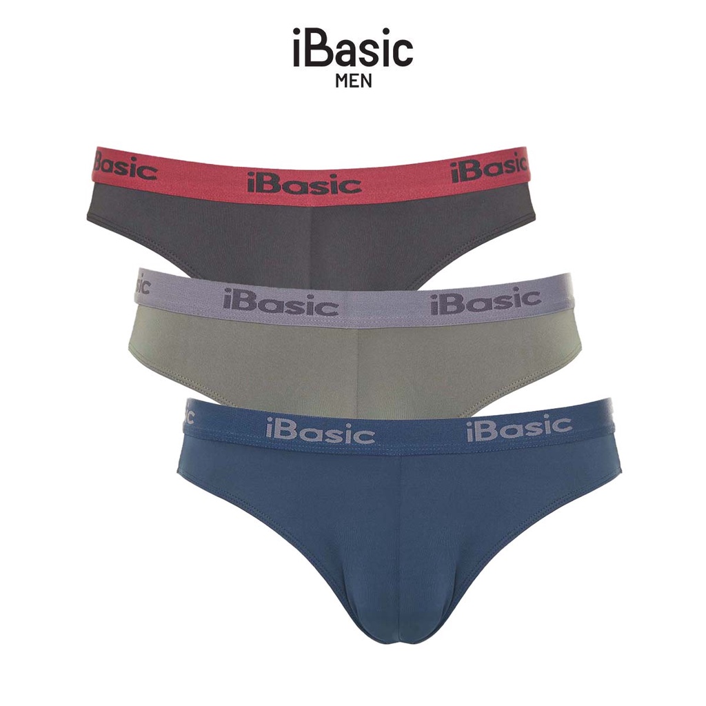 Combo 3 quần lót nam brief poly iBasic PANM006