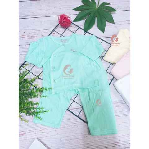 Bộ tay dài than tre cho bé - Bộ quần áo bé Love Baby