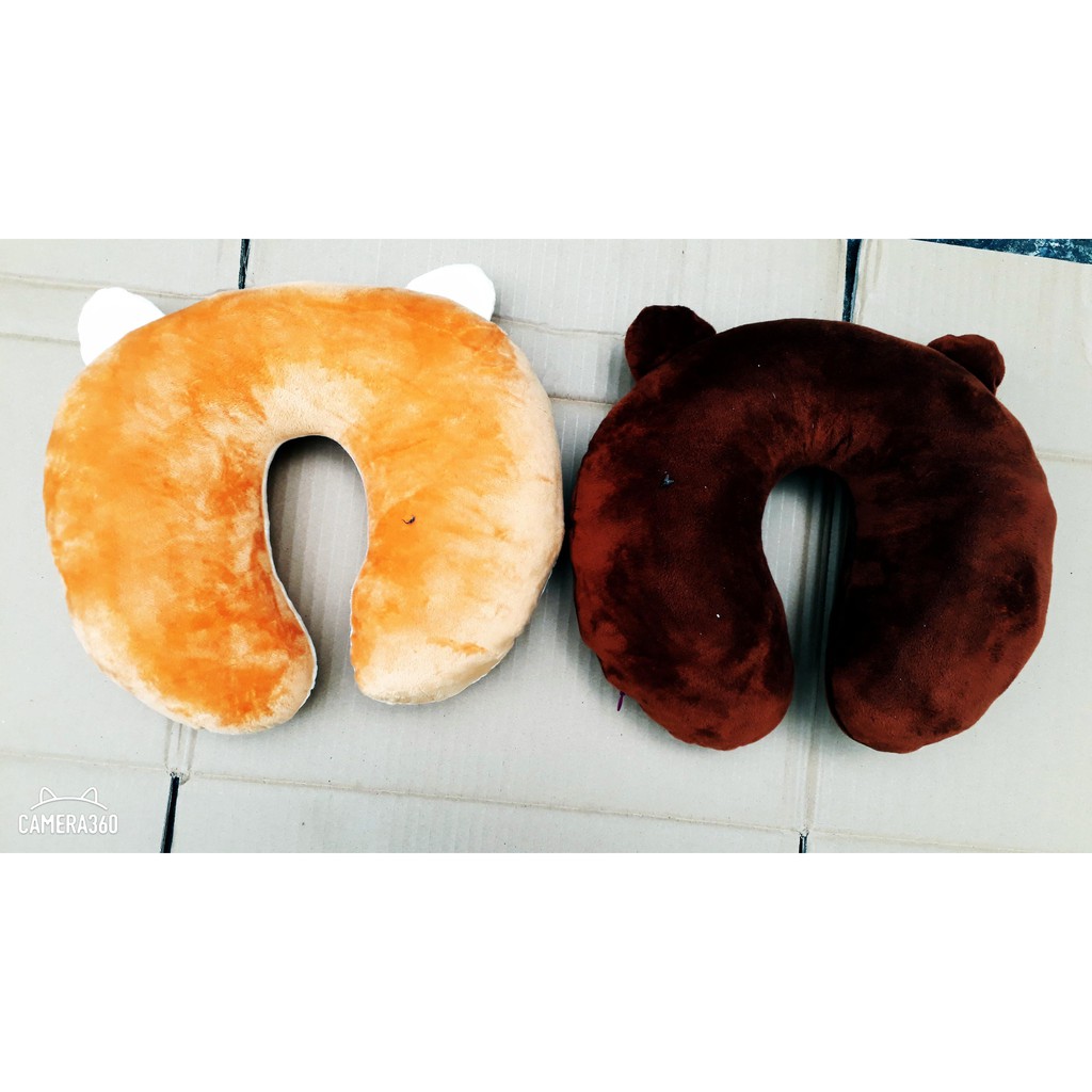 Gối cổ cao cấp hình gấu nâu