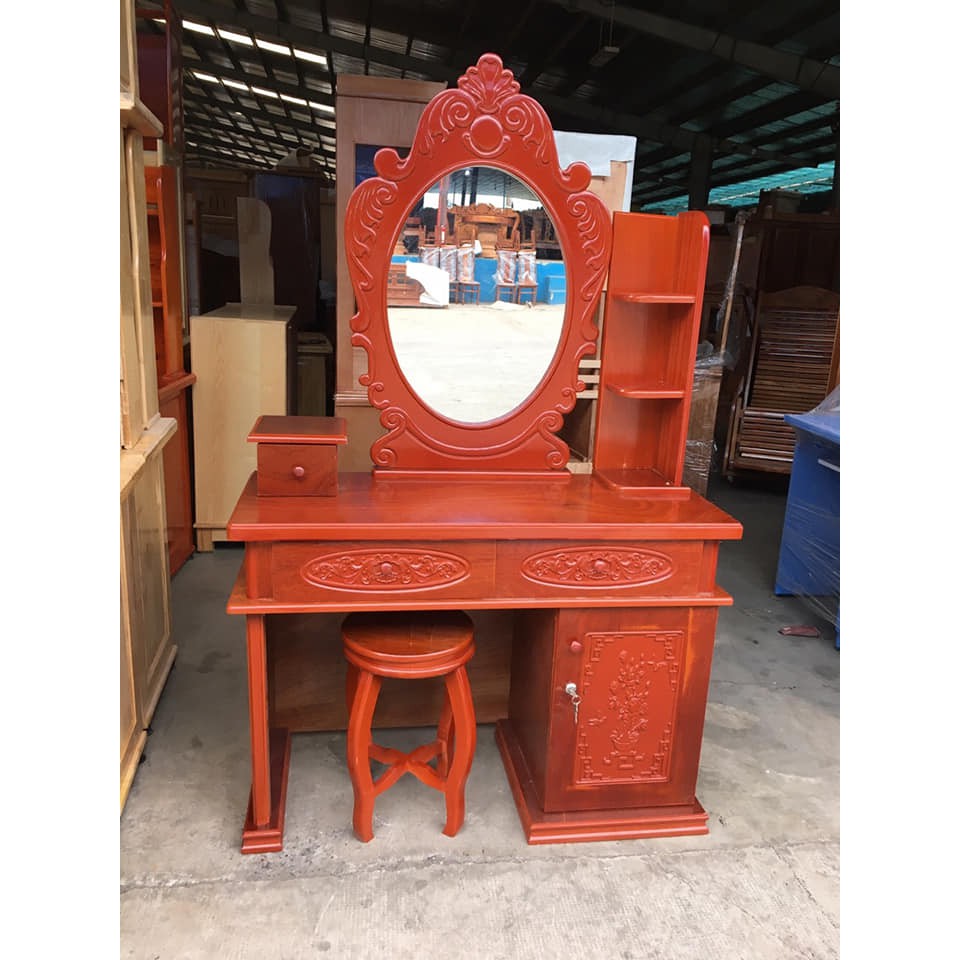Bàn trang điểm gỗ Thông - Đồ Gỗ Vinh