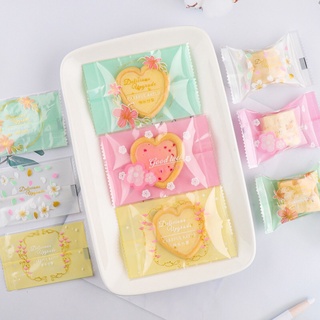 Túi đựng bánh 7x10cm vòng hoa mix màu