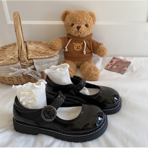 Giày Lolita Nữ Đế Bằng 3cm Giày OXFORD Cao Cấp Phong Cách Vintage   MJ02-Molita