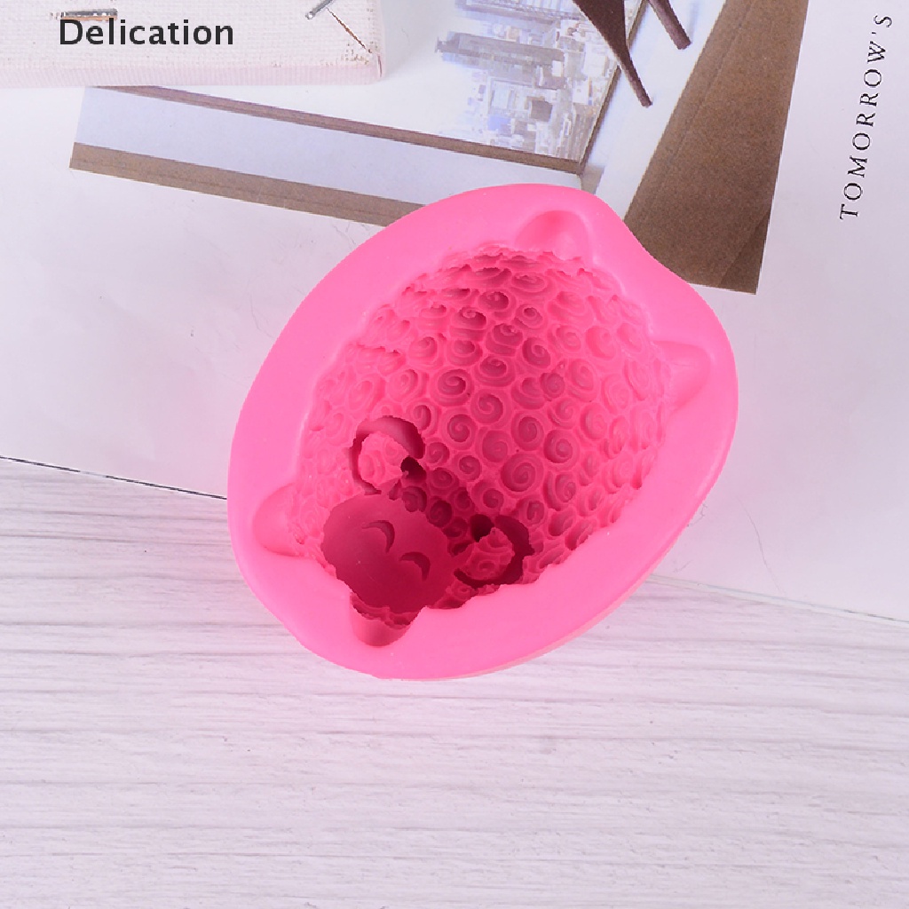 Khuôn Silicon Làm Bánh Hình Cừu 3D Dễ Thương