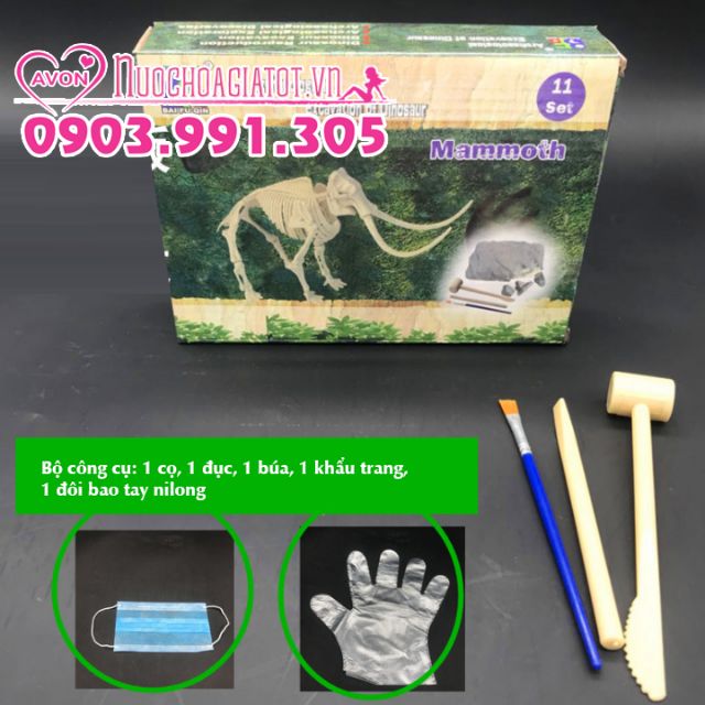 Đồ chơi game khảo cổ đào hóa thạch khủng long Dinosaur 16-20cm