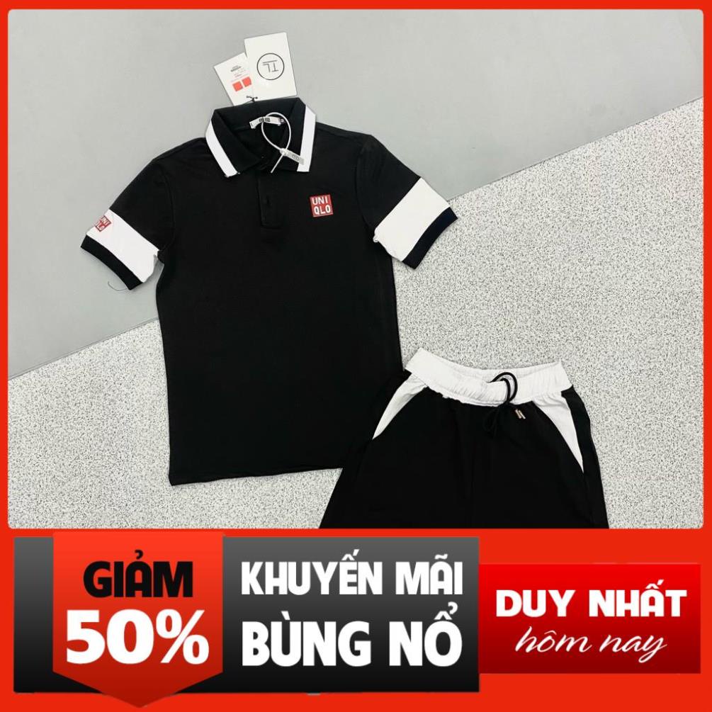 Bộ thể thao nam Uniqlo chất thun cao cấp mát lạnh, đồ bộ thể thao cho nam co dãn 4 chiều