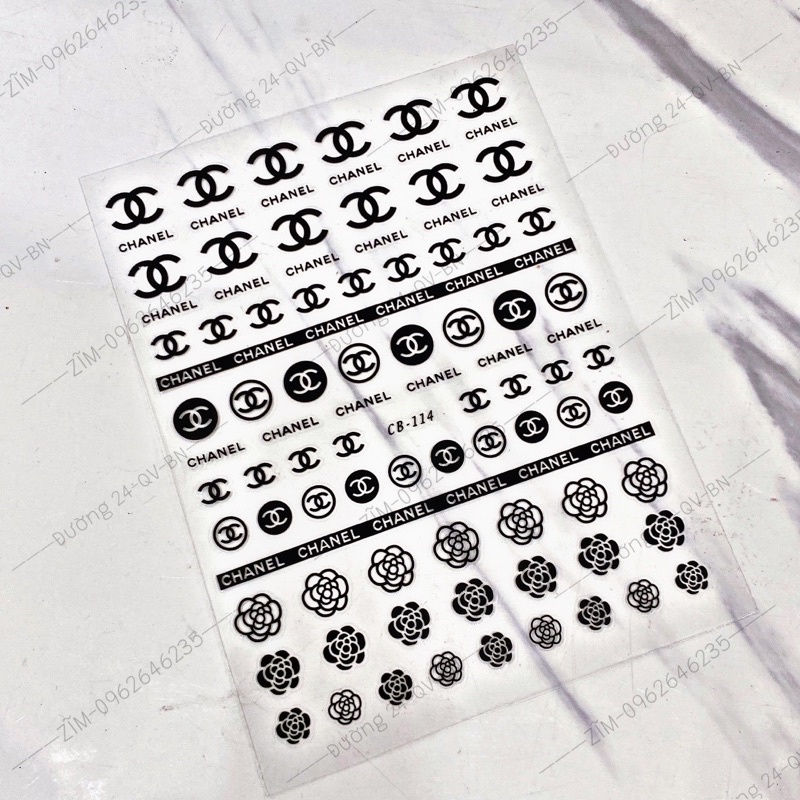 Sticker nail thương hiệu, hình dán móng các mẫu