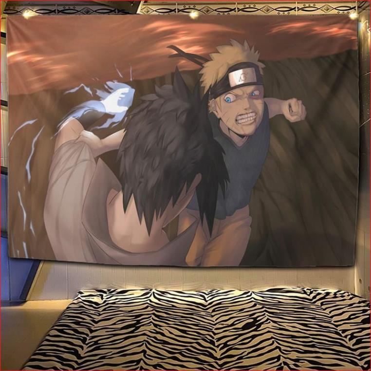 Naruto 20  Thảm treo tường trang trí phòng ngủ - Tranh vải decor vintage.