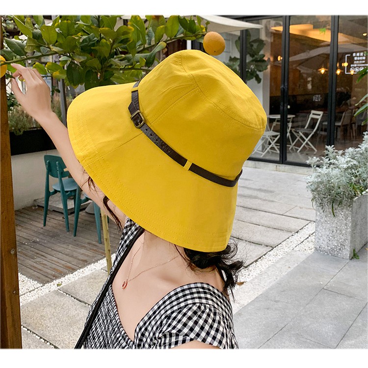 Mũ bucket tai bèo rộng vành vải chống tia uv chất đẹp