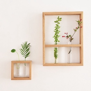  Khung treo hoa trang trí kệ treo tường trồng cây thủy sinh lọ hoa thủy tinh Minn_HH017 