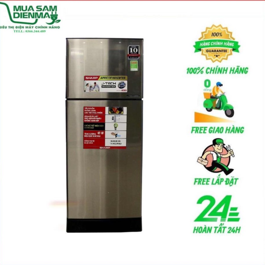 X201E SL - Tủ lạnh Sharp Inverter 196 Lít SJ-X201E-SL--Chỉ giao tại HN--