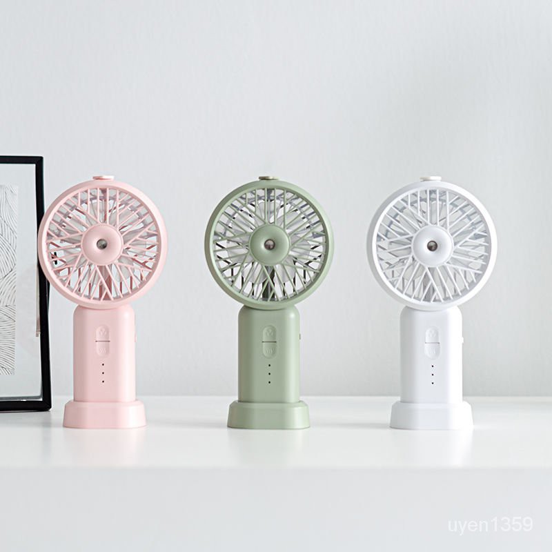 usbSạc Quạt Mini Cầm Tay Quạt Phun Nước Tạo Độ Ẩm Để Bàn Câm Học Sinh Sinh Viên | BigBuy360 - bigbuy360.vn
