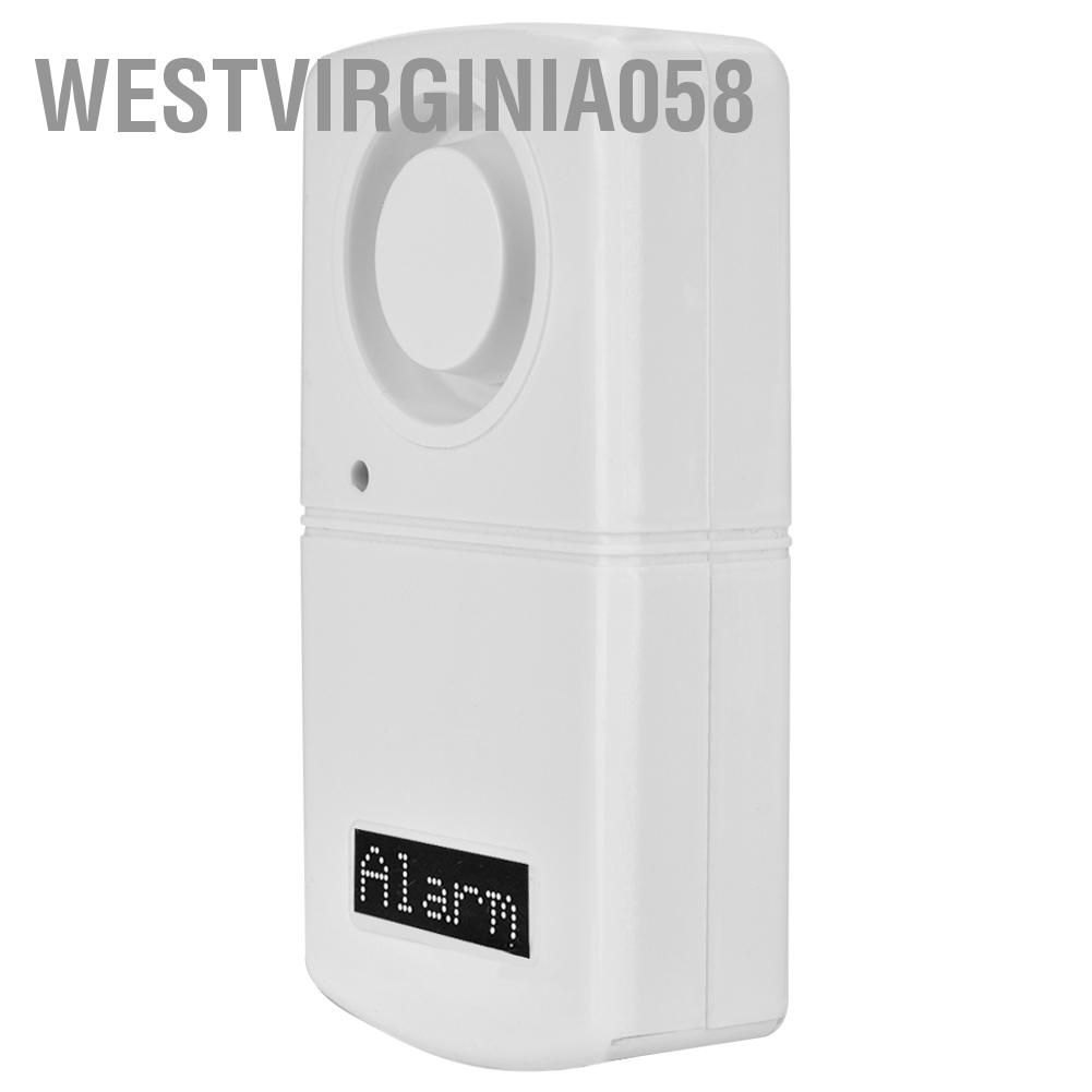 Westvirginia058 120dB Không dây Trang chủ Cửa sổ Cảm biến Từ tính Hệ thống Báo động Chống trộm An ninh bao gồm Pin