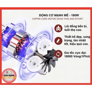 Máy đánh trứng - Máy đánh trứng cầm tay mini SCARLETT 7 tốc độ 260W
