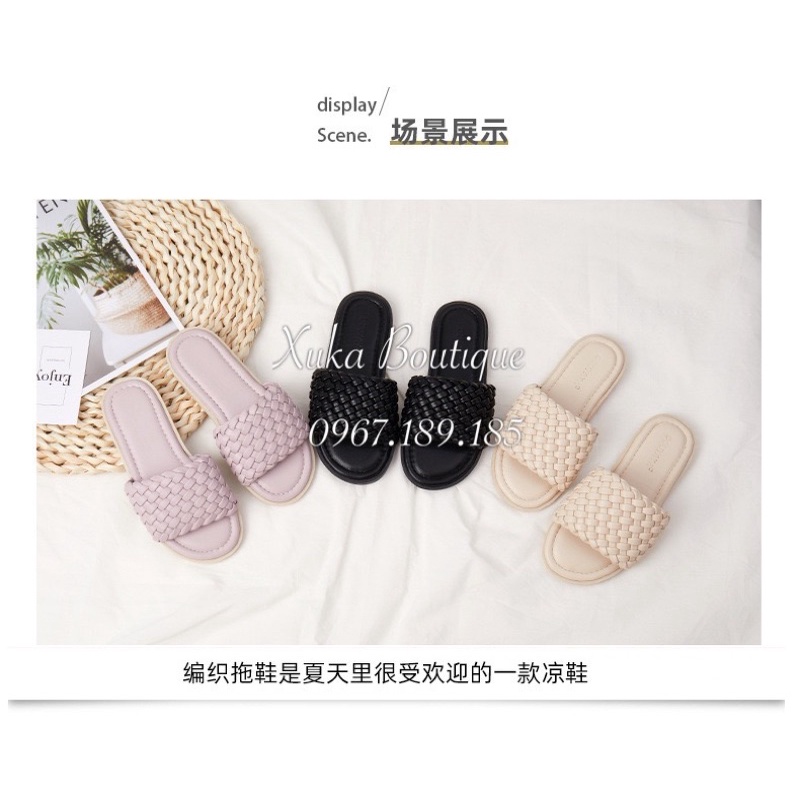 Dép Bé Gái Hàn Quốc Cao Cấp, Dép Xỏ Ngón Đan Xen Trẻ Em Đế Mềm Chống Trượt, Dép Đi Chơi Đi Học Cho Bé Từ 3-15 Tuổi