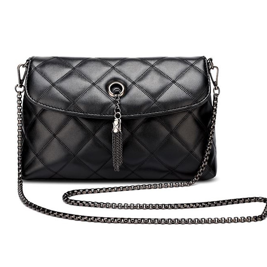 Túi đeo vai nữ thời trang hình ô quả trám cao cấp DV388