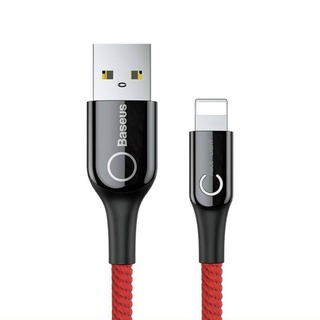 Cáp tự ngắt USB lightning CALCD Baseus 3A cho iphone, Samsung, Xiaomi, Oppo, Huawie sạc nhanh, tự ngắt điện, truyềHuawie